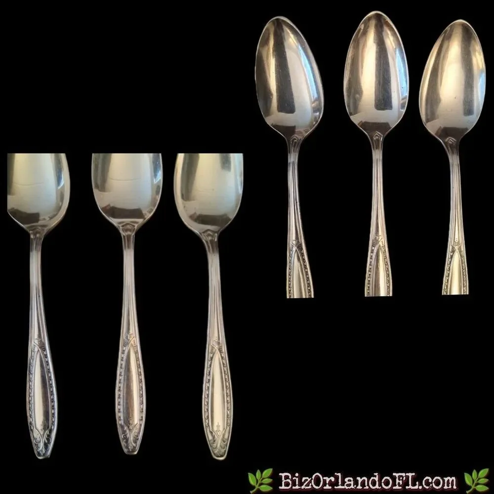 VINTAGE: Oneida Community Plate Serving Spoons Classic 1917 